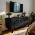Mid Century Live Edge Media Console For Bedroom Decor