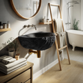Mid Century Wooden Vanity Sink For Bathroom Furniture Design
