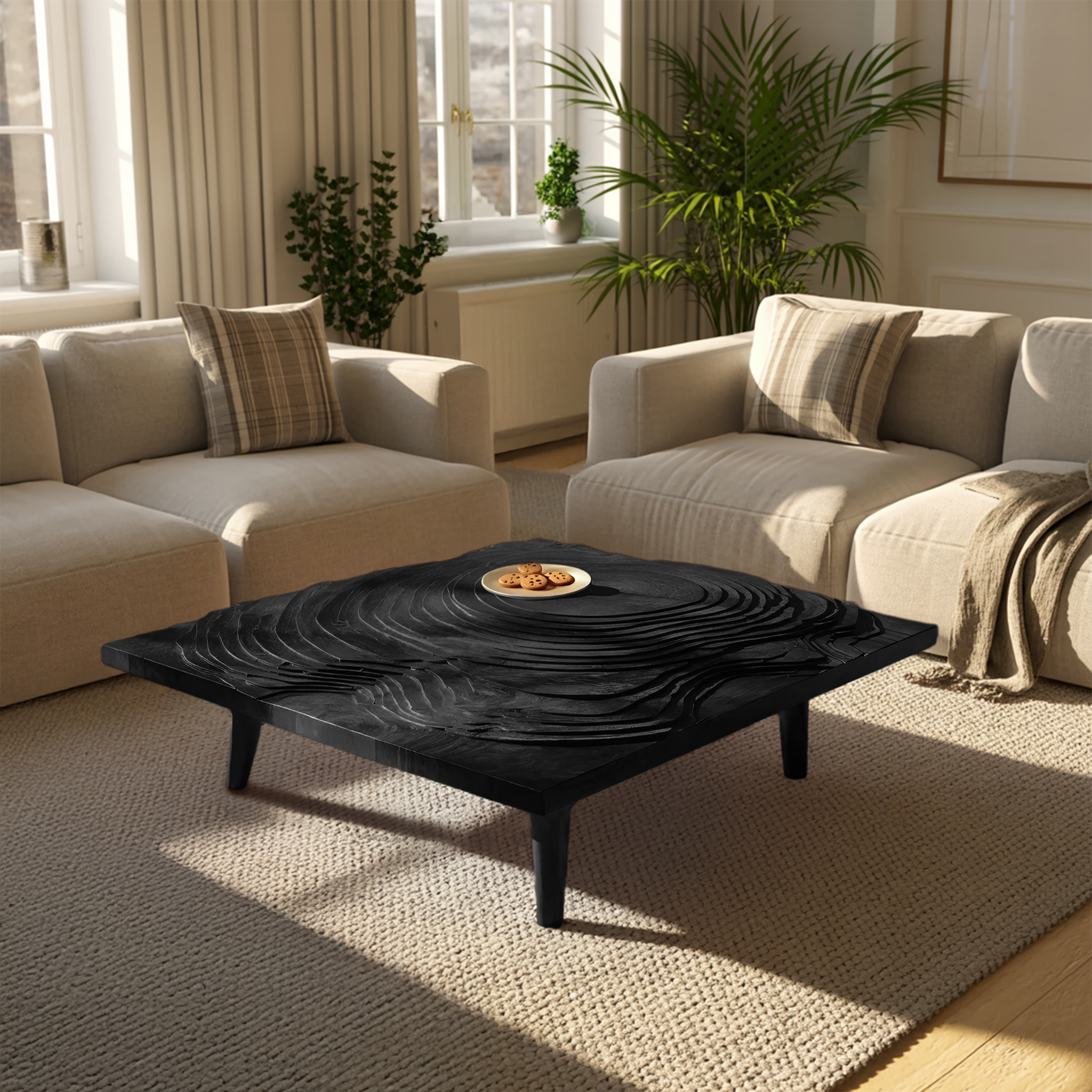 Handcrafted Irregular Coffee Table For Entryway Design