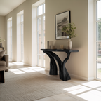 Handcrafted Live Edge Console Table Luxury Wood For Living Room Decor