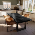 Kitchen Decor Farmhouse Live Edge Dining Table Rustic Look
