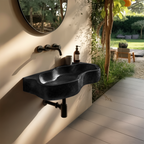 Farmhouse Solid Wood Wash Basin For Natural Bathroom Furniture Style