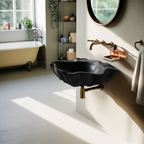 Modern Wall Mounted Wooden Bathroom Sink For Sleek Bathroom Furniture