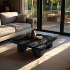 Farmhouse Solid Wood Live Edge Coffee Table For Living Room