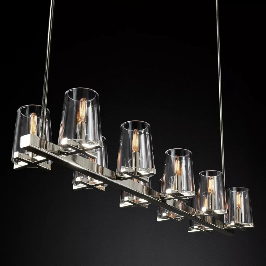Pauillac Modern Heritage Linear Chandelier 49"