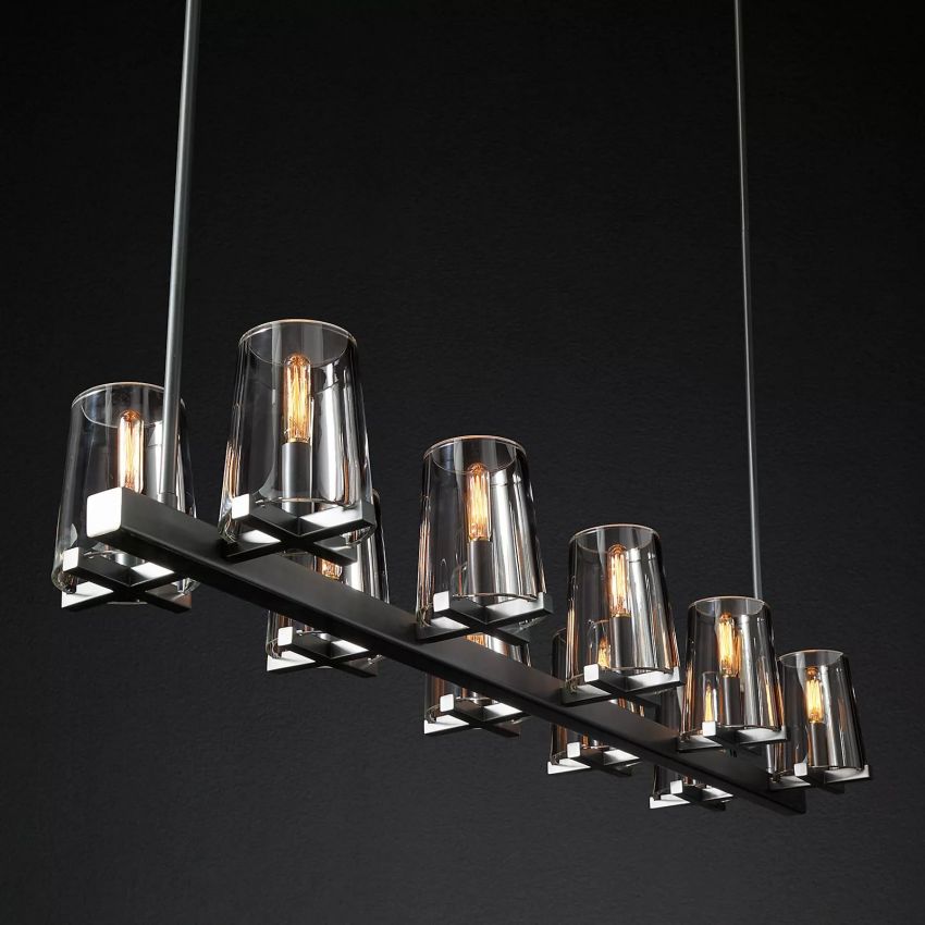 Pauillac Modern Heritage Linear Chandelier 49"