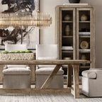 Emile Gradient Spire Rectangular Chandelier 54"