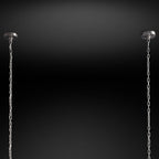 Emile Gradient Spire Rectangular Chandelier 54"