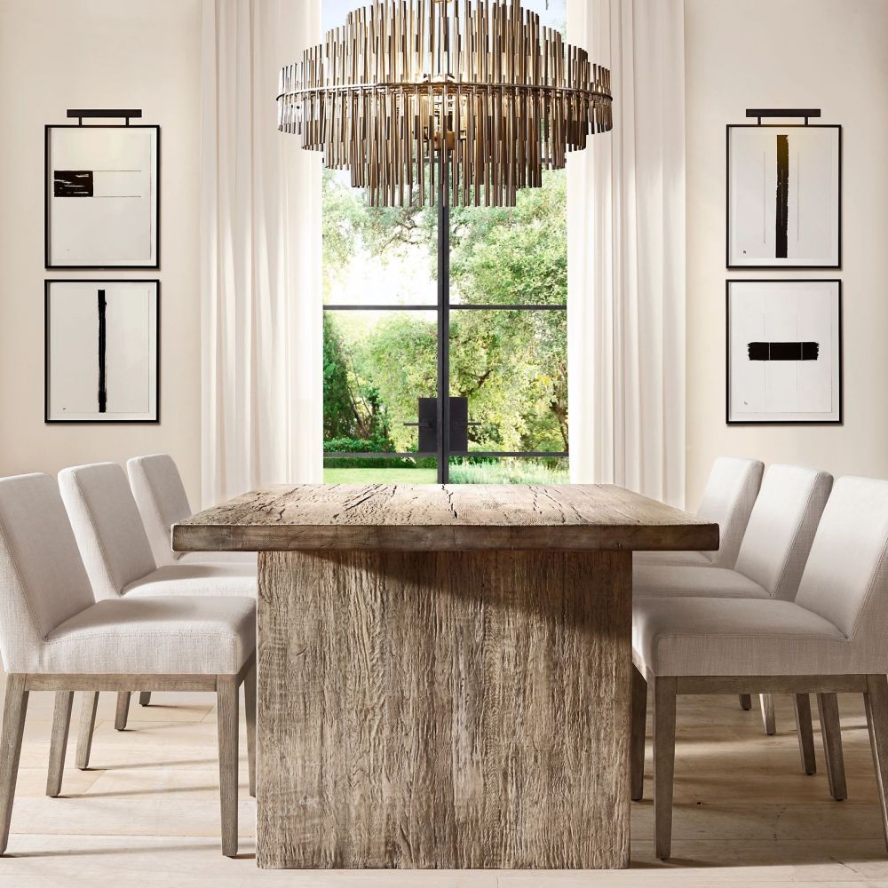 Emile Gradient Spire Round Chandelier 42"
