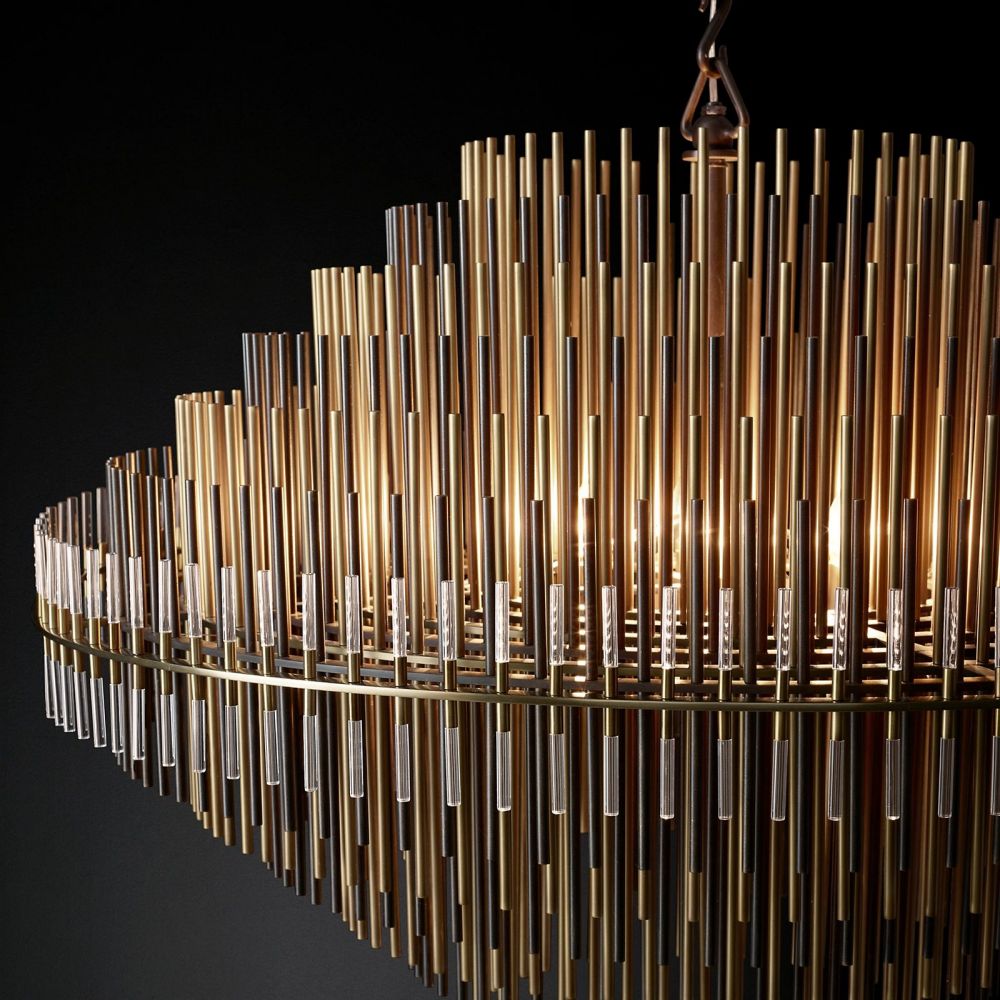 Emile Gradient Spire Round Chandelier 42"