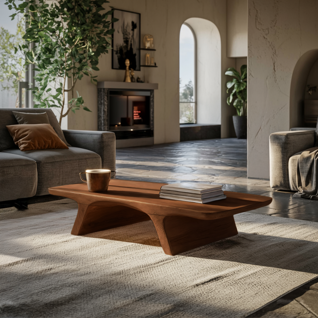 Organic Sculptural Coffee Table For Living Room