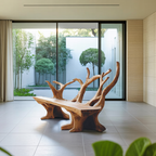 Handcrafted Branch Bench For Living Room Statement Pieces