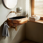 Farmhouse Wooden Vanity Sink For Bathroom Furniture Decor