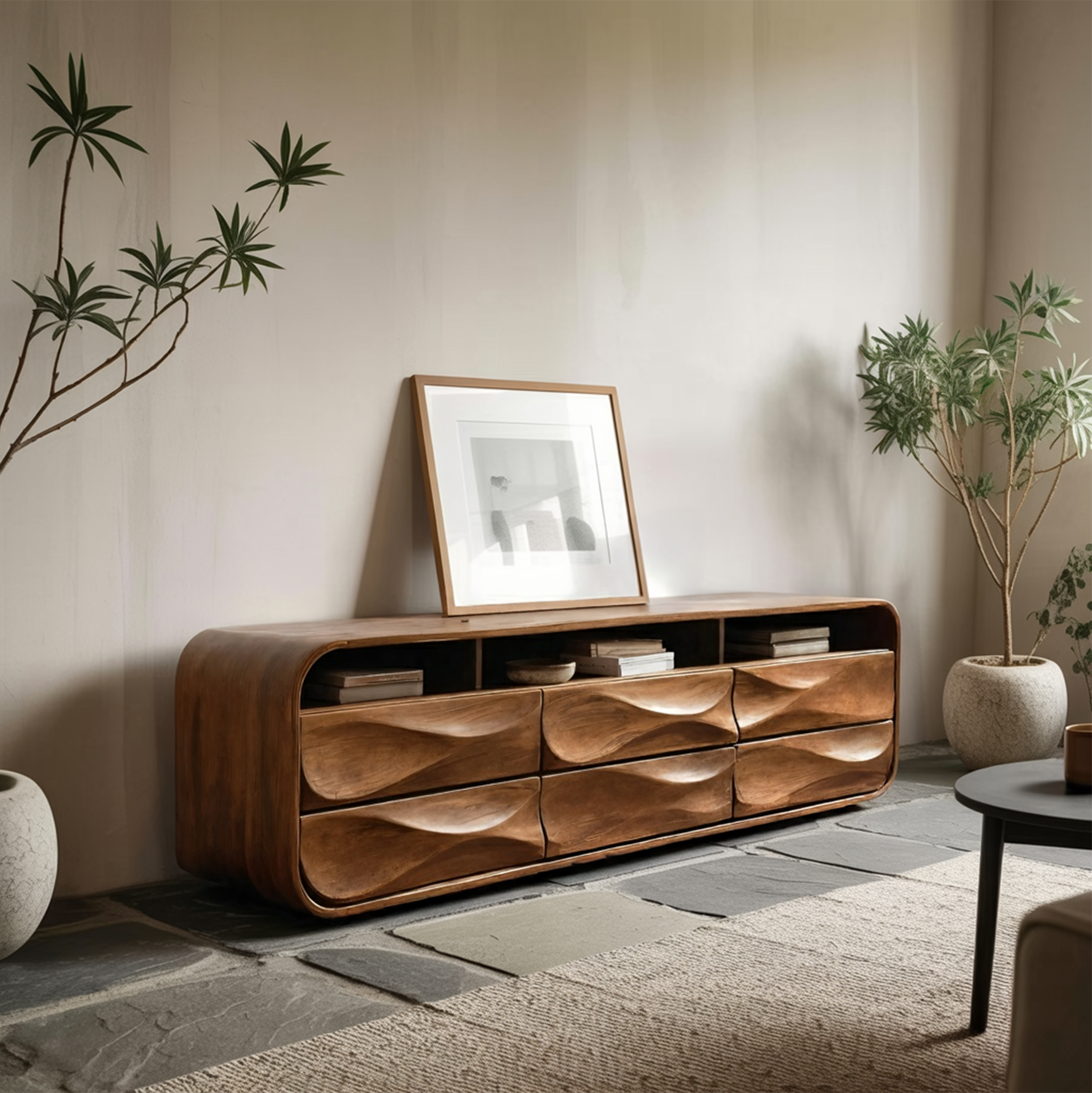 Minimalist Sideboard With Drawers And Storage For Living