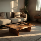 Mid Century Abstract Coffee Table For Living Room Decor