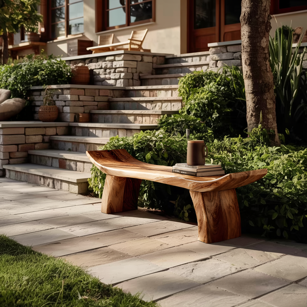 Solid Wood Entryway Bench For Foyer And Hallway Spaces