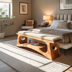 Modern Wooden Bench For Natural Bedroom Decor