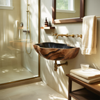 Mid Century Wooden Vanity Sink For Bathroom Decor And Furniture