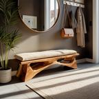 Handcrafted Solid Wood Bench For End-of-Bed Styling
