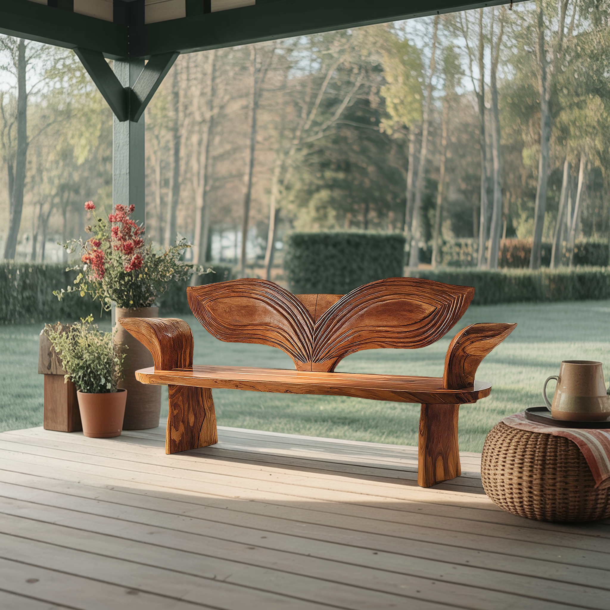 Rustic Solid Wood Entryway Bench For Hallway Furniture
