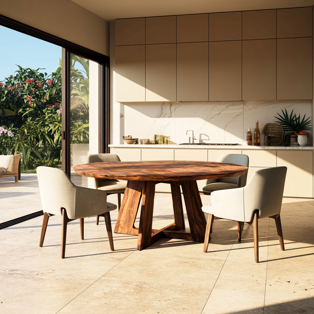 Modern Round Dining Table For Kitchen And Dining