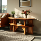 Handcrafted Wooden Entryway Table For Rustic Home Styling
