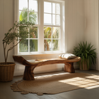 Live Edge Rustic Wood Bench For Entryway Home Decor