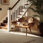 Natural Live Edge Wood Bench For Entryway Seating Area