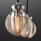 Pearl Carved Inciso Rectangle Chandelier 72"
