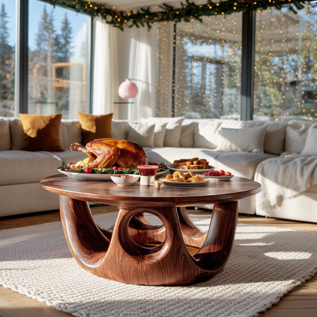 Mid Century Wooden Coffee Table For Stylish Living Room Furniture
