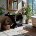 Mid Century Solid Wood Vanity For Bathroom Furniture