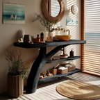 Handcrafted Live Edge Tree Trunk Vanity For Modern Bathroom Furniture Decor