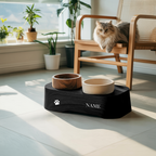 Farmhouse Feeding Stand For Kitchen Pet Corner