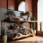 Modern Solid Wood Bathroom Vanity For Modern Rustic Furniture Decor