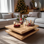 Mid Century Modern Coffee Table Solid Wood For Christmas Style