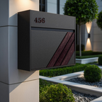 Modern Solid Wood Sculpture Mailbox For Patio Furniture Decoration