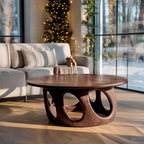 Handcrafted Solid Wood Low Coffee Table For Christmas Entryway