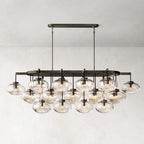 Cabrette Float Glass Linear Chandelier 72"