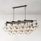 Cabrette Float Glass Linear Chandelier 72"