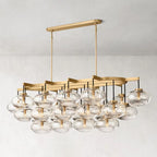 Cabrette Float Glass Linear Chandelier 72"