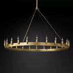 Camino Vintage Industrial Round Chandelier 50"