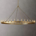 Camino Vintage Industrial Round Chandelier 73"