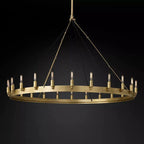 Camino Vintage Industrial Round Chandelier 50"