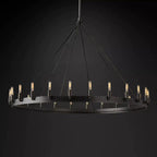 Camino Vintage Industrial Round Chandelier 50"