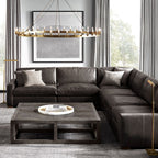 Camino Vintage Industrial Round Chandelier 63"
