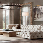 Camino Vintage Industrial Round Chandelier 73"