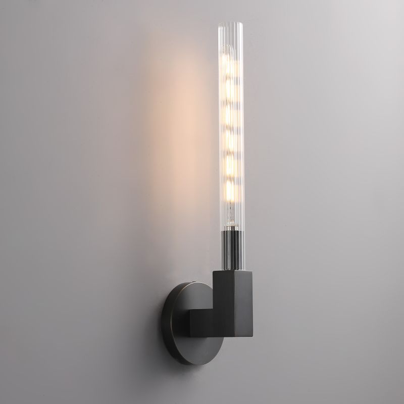 Cannele Ribbed Glass Wall Sconce