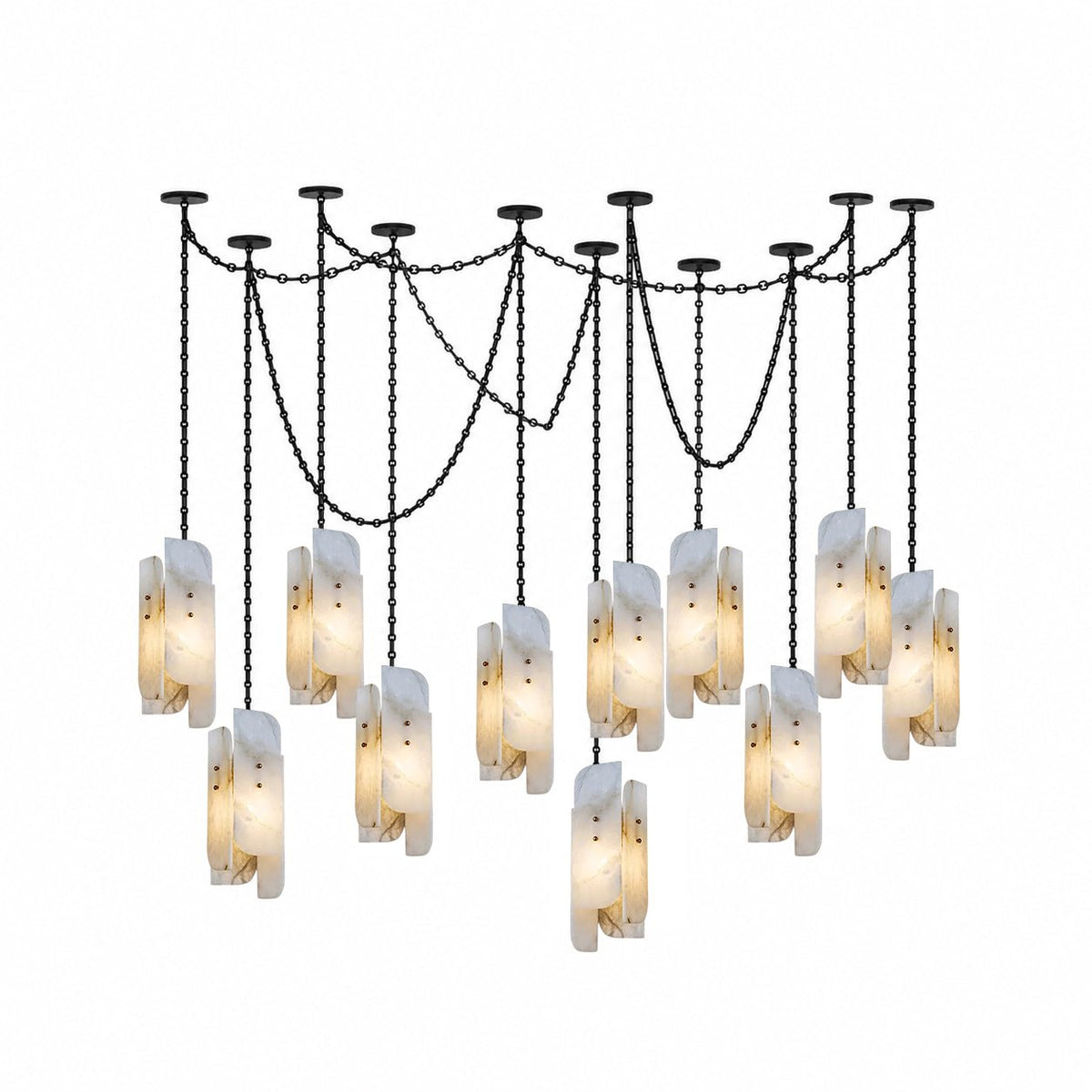 Cascading Chain Cluster Chandelier