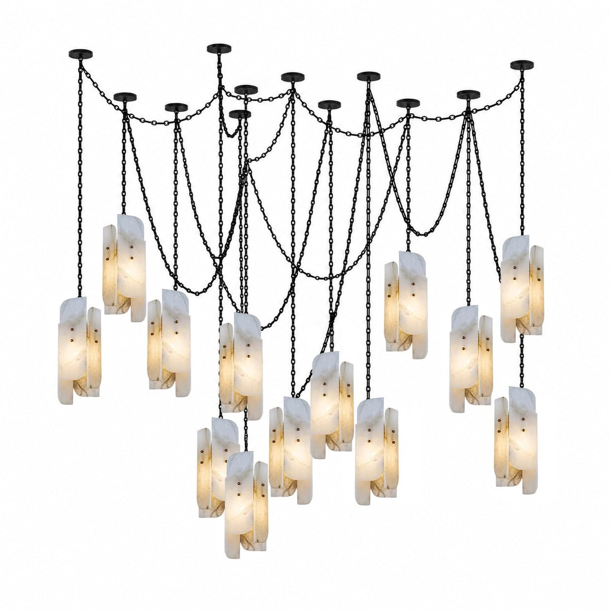 Cascading Chain Cluster Chandelier