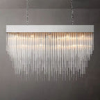 Cascada Stacked Prism Rectangular Chandelier 54"